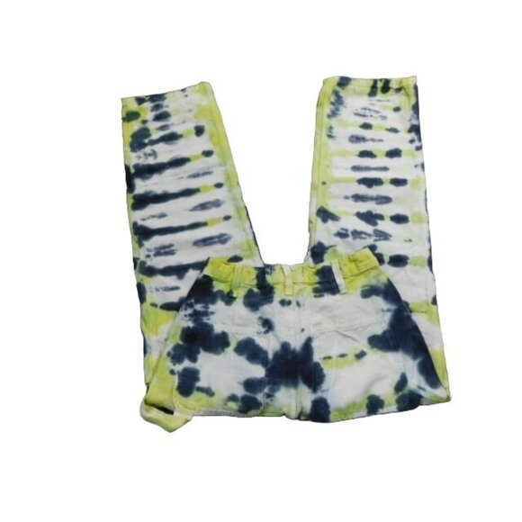 Hudson Size 24 Tye Dye High Rise Carpenter Style Denim Jeans - Picture 2 of 2